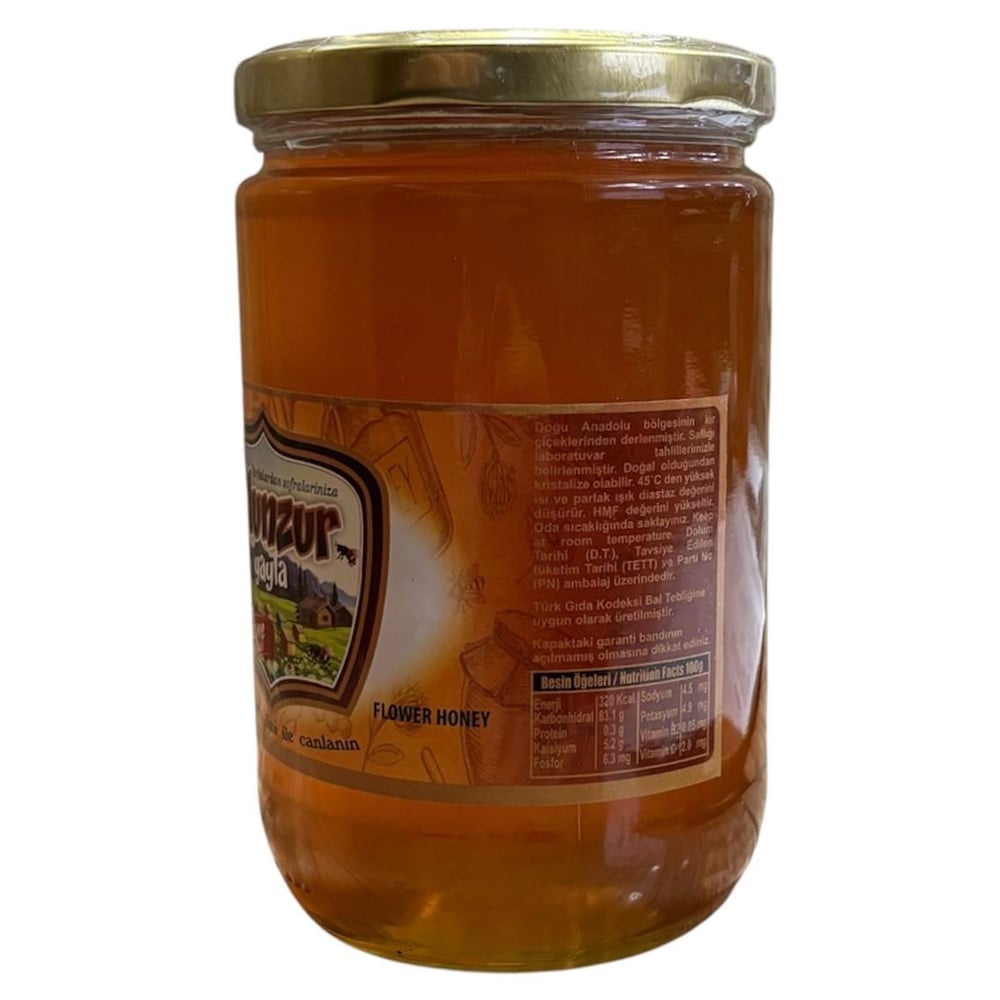 850 gram Munzur Yayla Çiçek Balı (Cam Kavanoz) 