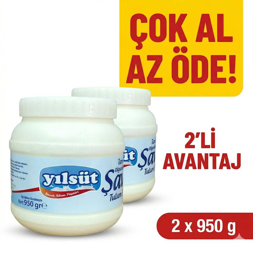 950 gram YILSÜT Şavak Tulum Peyniri (2 adet)