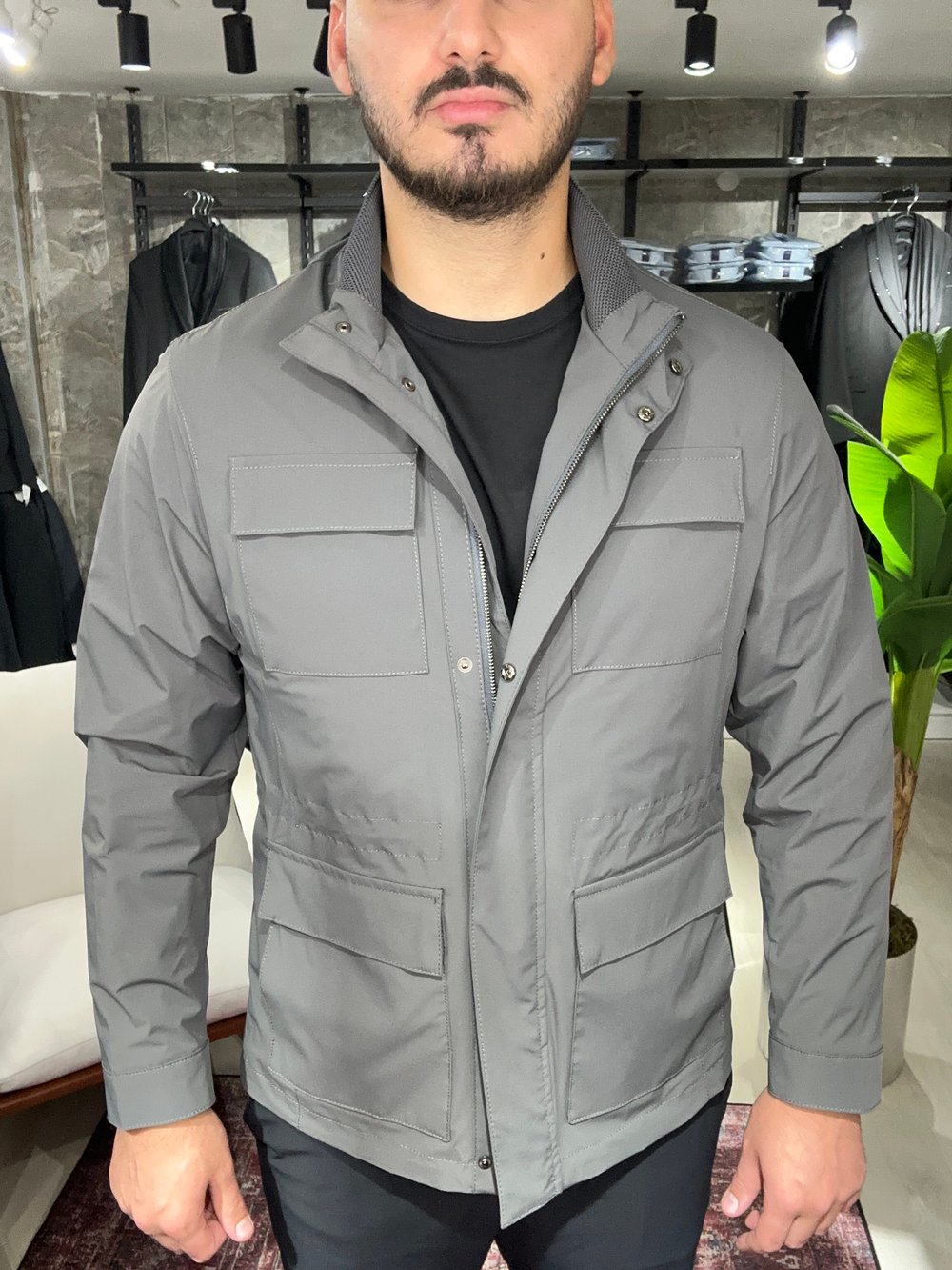 DUMAN GRİ MEVSİMLİK MONT
