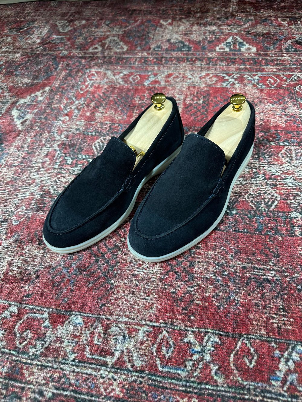 L.P. HAKİKİ DERİ SÜET LOAFER AYAKKABI | LACİVERT
