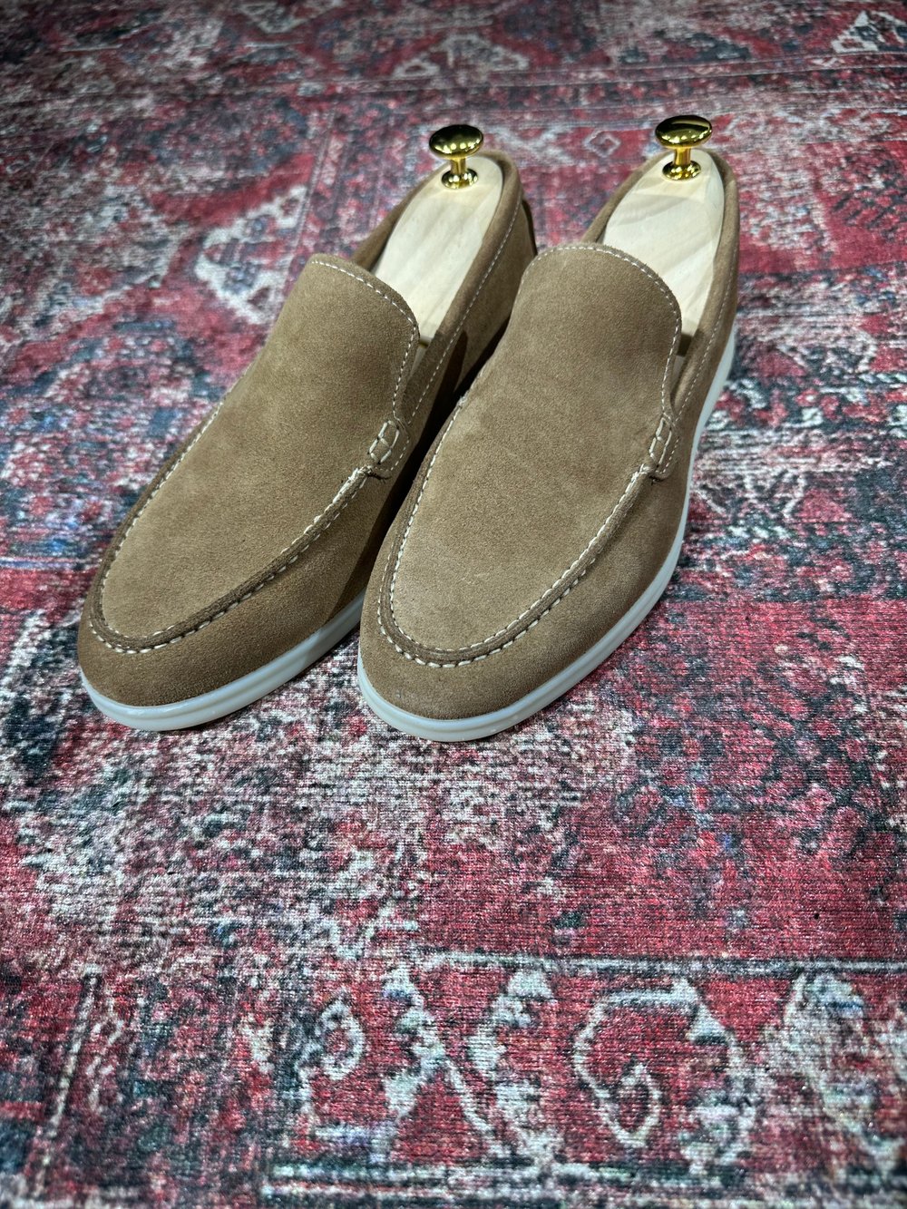L.P. HAKİKİ DERİ SÜET LOAFER AYAKKABI | TABA