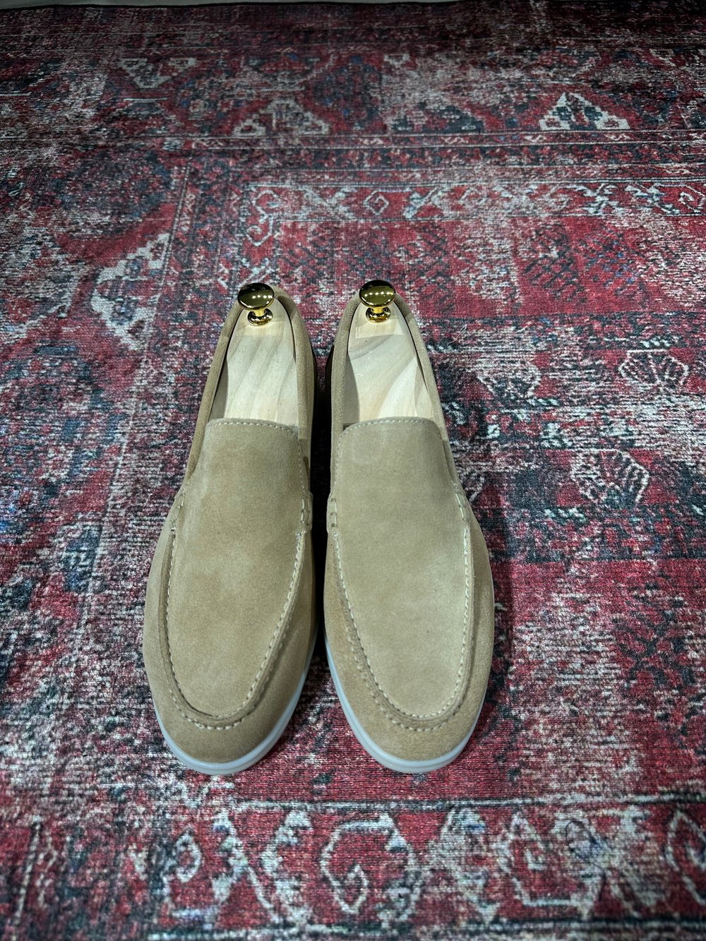 L.P. HAKİKİ DERİ SÜET LOAFER AYAKKABI | BEJ