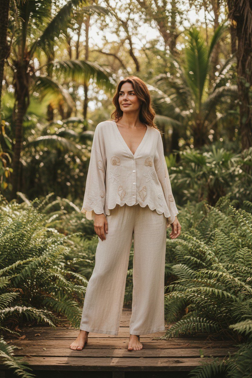 Kimono Pantolon Tunık Takım