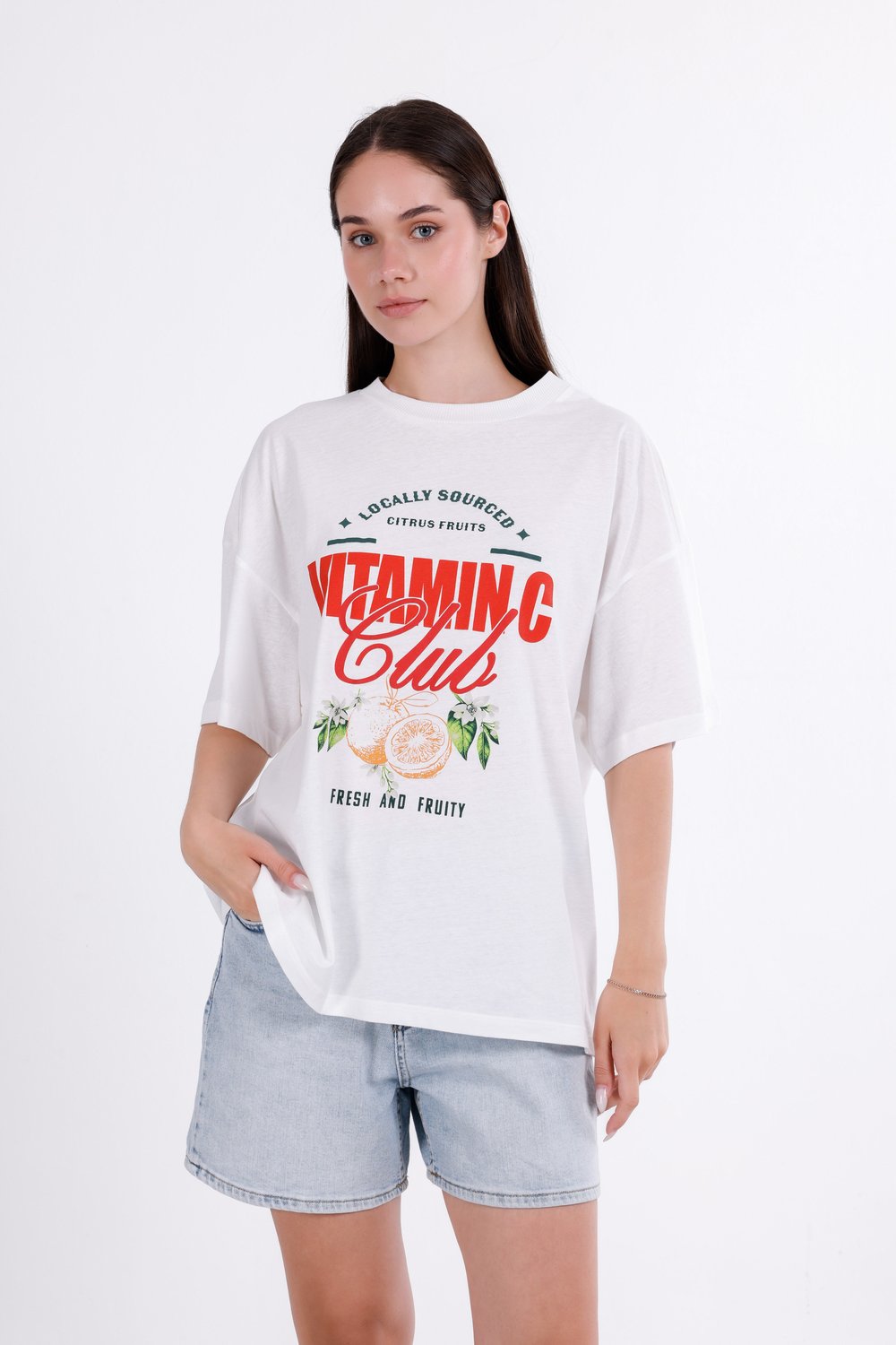 Baskılı Oversize T-Shirt