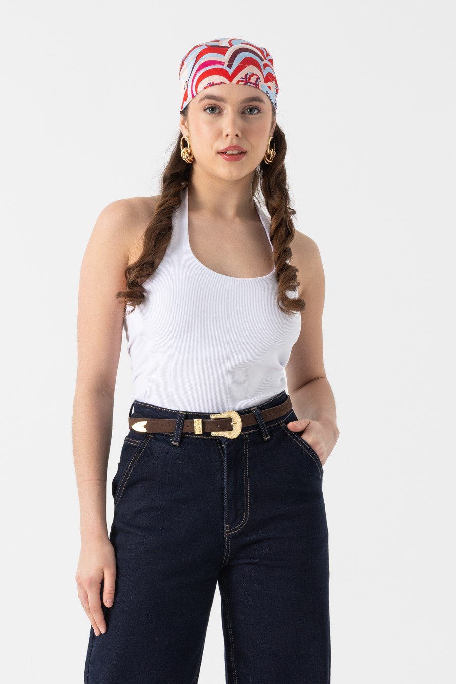 Halter Yaka Fitilli Body