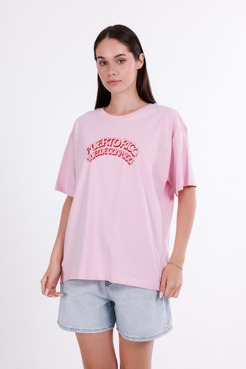 Puerto Rico Baskılı T-Shirt