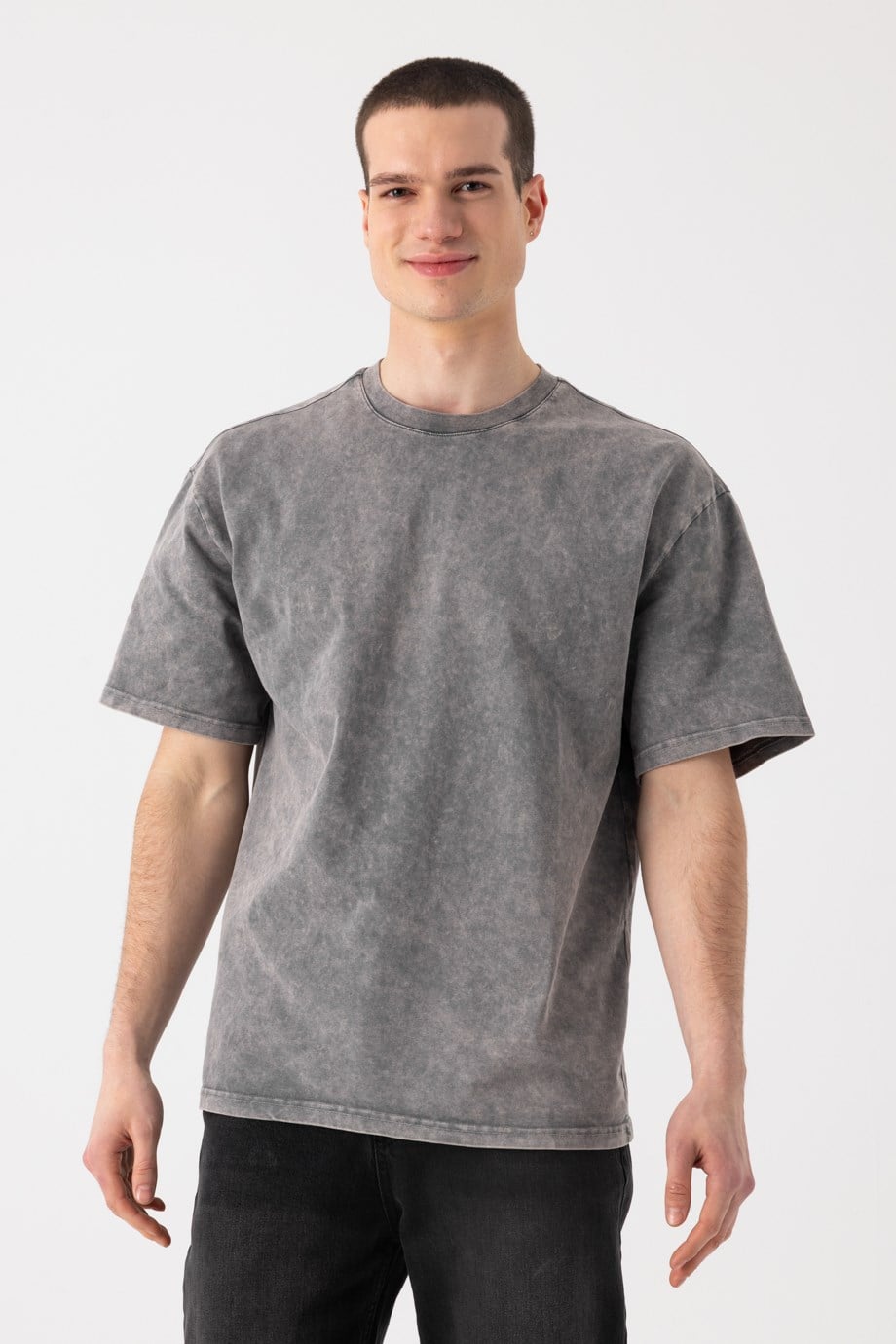 Yıkamalı Basic T-Shirt