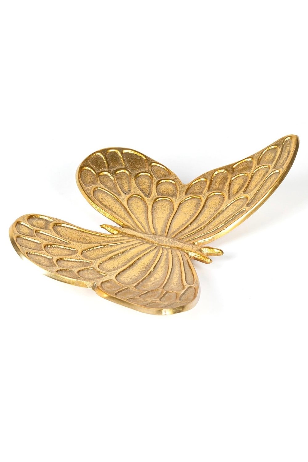 Dekoratif Metal Kelebek Tabak Gold