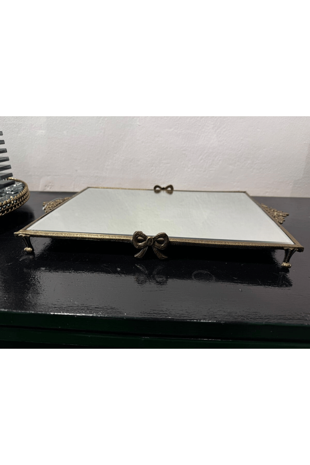 Eskitme Gold Tepsi