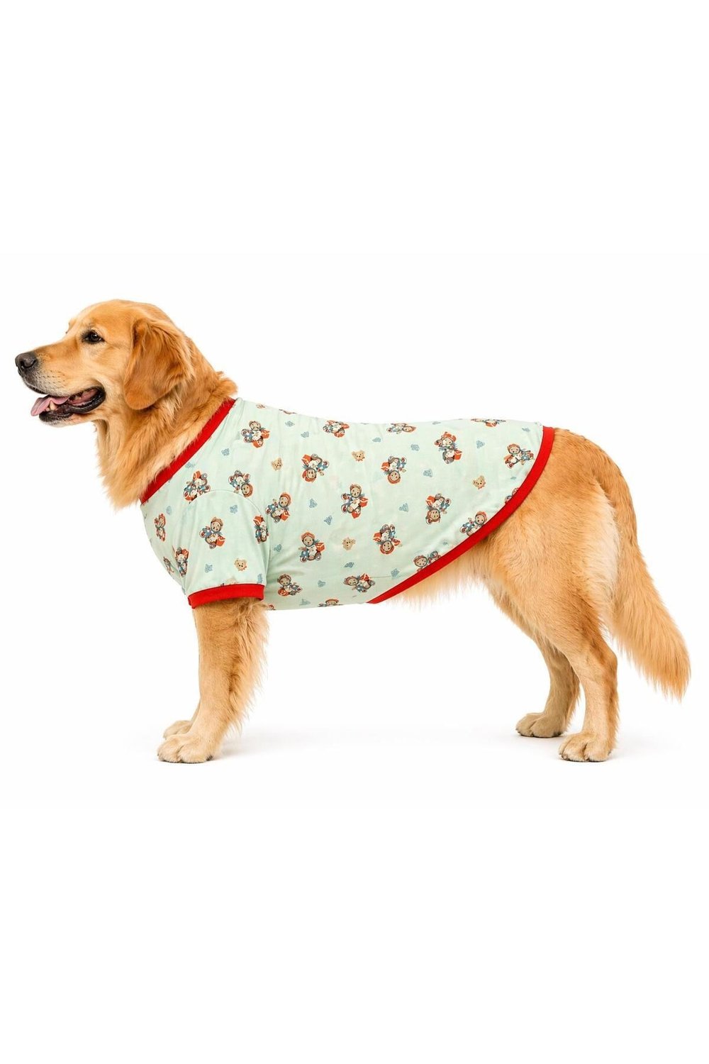 Büyük Irk Green Sweat Bear Yazlık Köpek T-Shirt Köpek Kıyafeti (11-45KG)