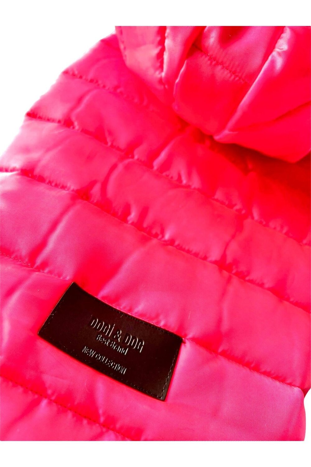 Büyük Irk Neon Pink Puf Köpek Montu Köpek Yağmurluğu