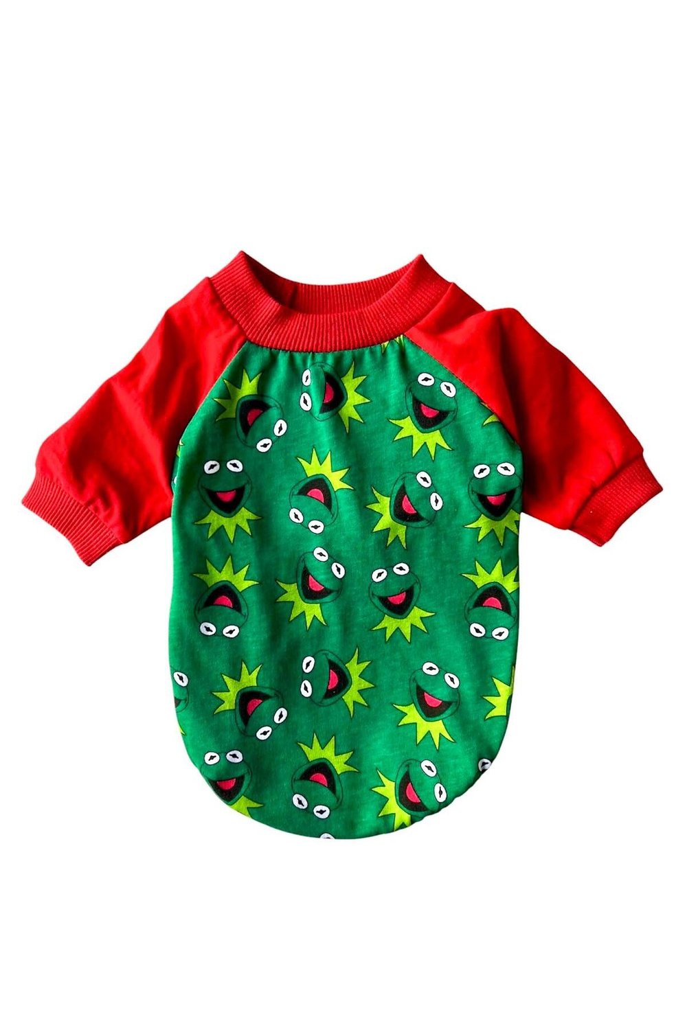 Küçük Irk Green Frog Kedi Köpek Tshirt Köpek Kıyafeti (0,5-10KG)