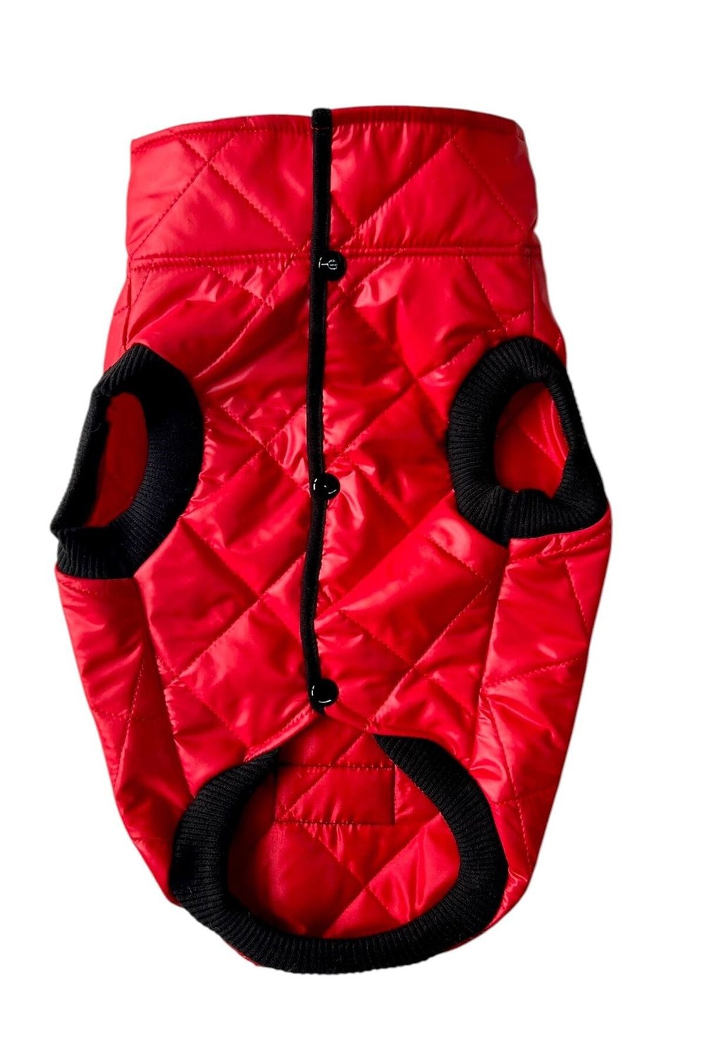 Küçük Irk Kırmızı Anorak Puf Kedi Köpek Kıyafeti Yeleği (01-11kg)