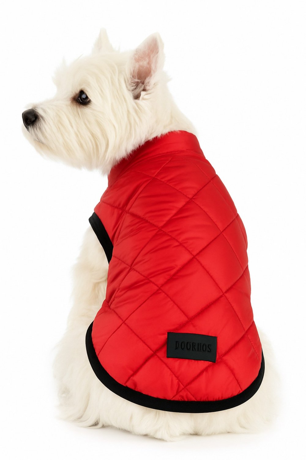 Küçük Irk Kırmızı Anorak Puf Kedi Köpek Kıyafeti Yeleği (01-11kg)