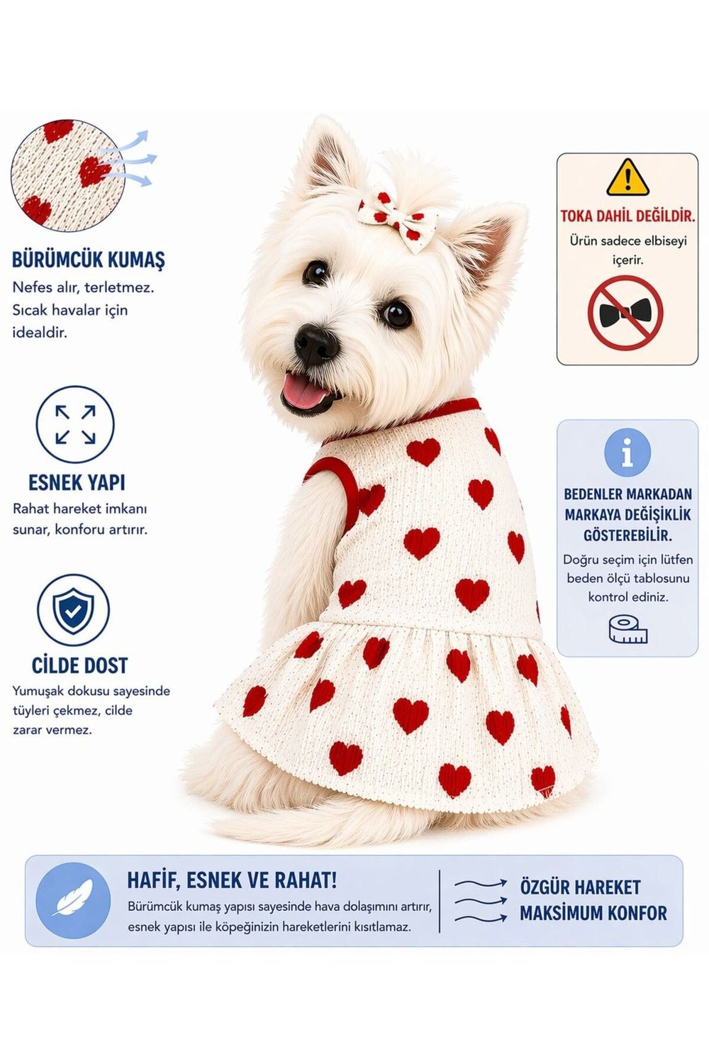 Küçük Irk LoveBerry Köpek Kıyafeti Köpek Elbisesi Kedi Elbisesi (1-10KG)