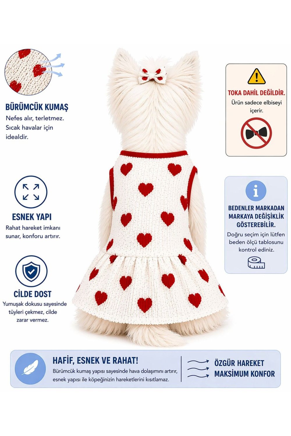 Küçük Irk LoveBerry Köpek Kıyafeti Köpek Elbisesi Kedi Elbisesi (1-10KG)