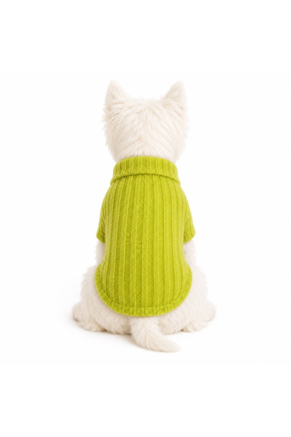 Küçük Irk Yeşil Triko Yün Kazak Köpek Kıyafeti Kedi Kıyafeti (1-10KG)