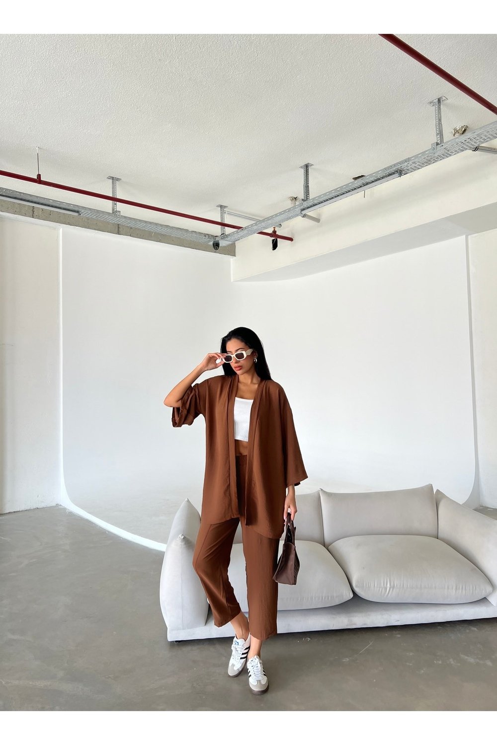 Kadın Kimono&Pantolon Takım