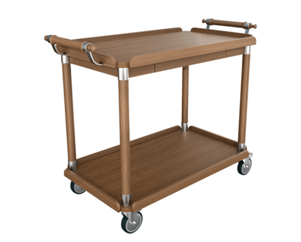 2 Katlı Ahşap Servis Arabası