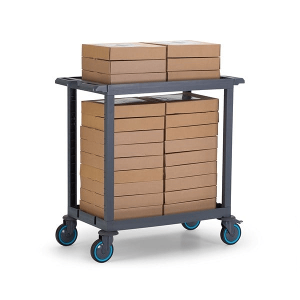 2 Raflı Plastik Servis Arabası