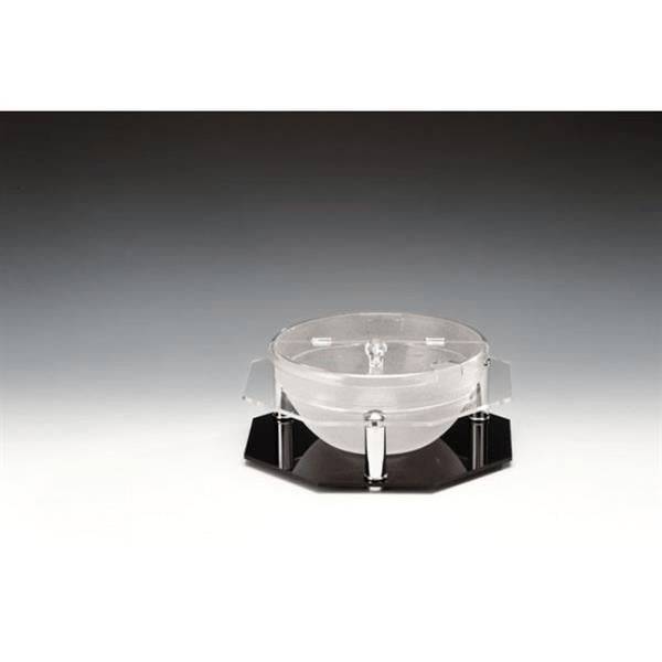 23 CM TEKLİ,POLYCARBONAT  KASELİ KAPAKLI TEŞHİR STANDI