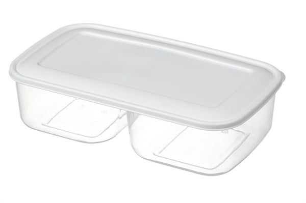 Bora Plastik İki Gözlü Saklama Kabı No:3 - 2 x 1,2 Lt BO808