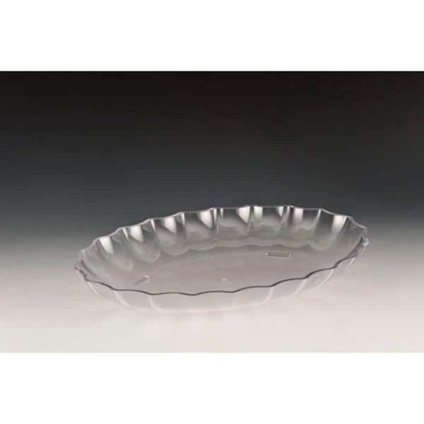 POLYCARBONAT OVAL MODEL TEŞHİR TABAK şeffaf-siyah-beyaz)
