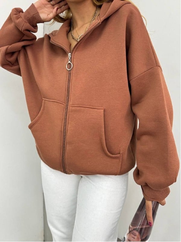 ÜÇ İPLİK SWEAT KAHVE