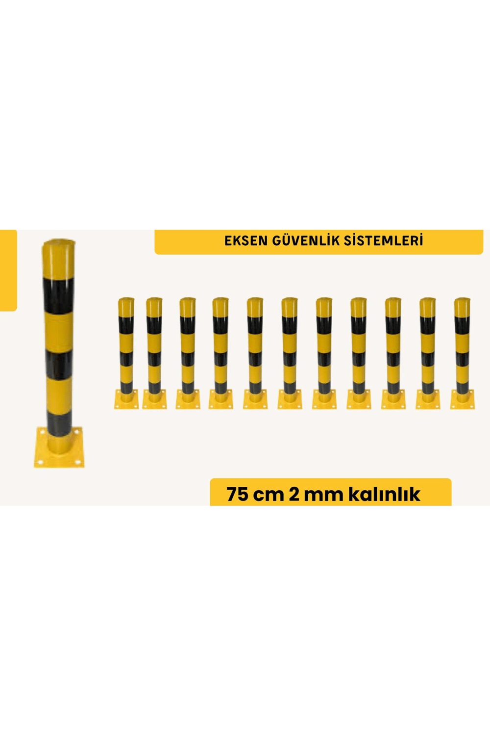 OTOPARK SABİT DEMİR DUBA 75 CM