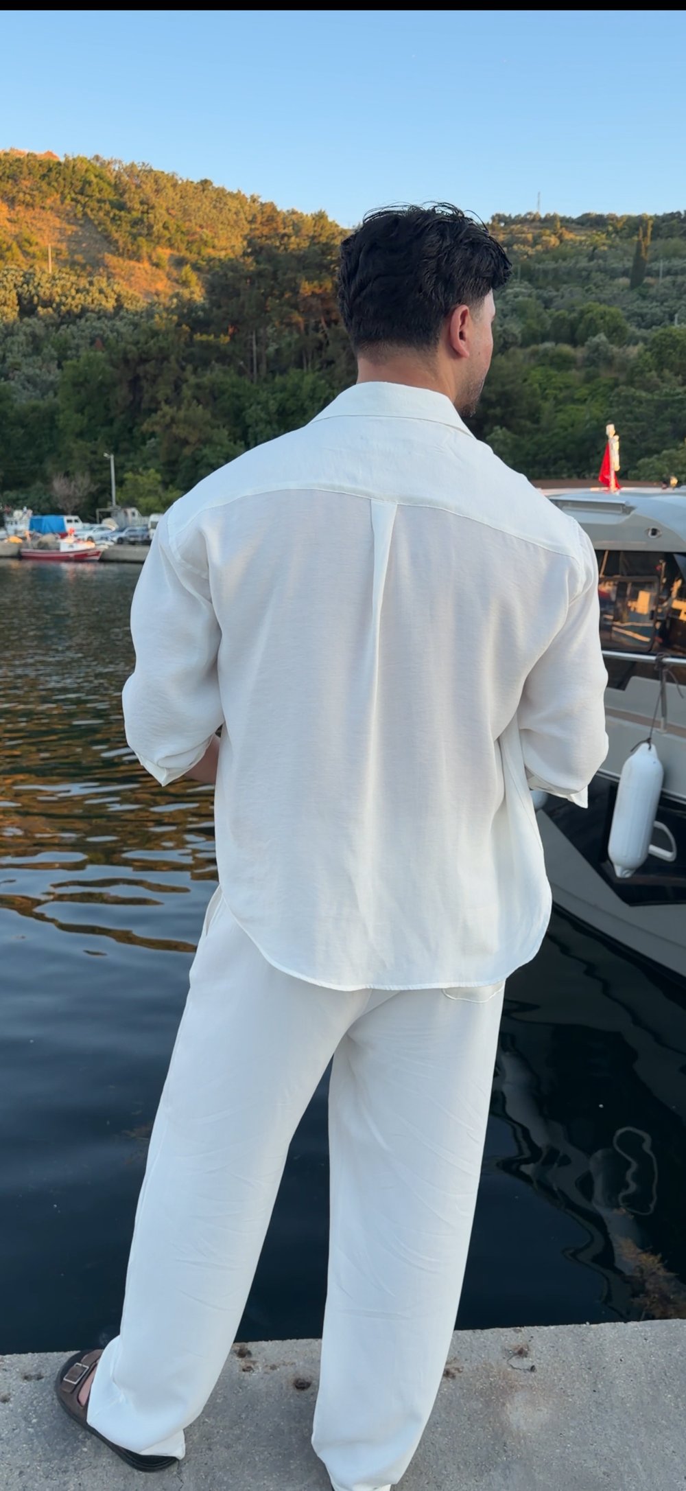 Premium beyaz oversize gömlek