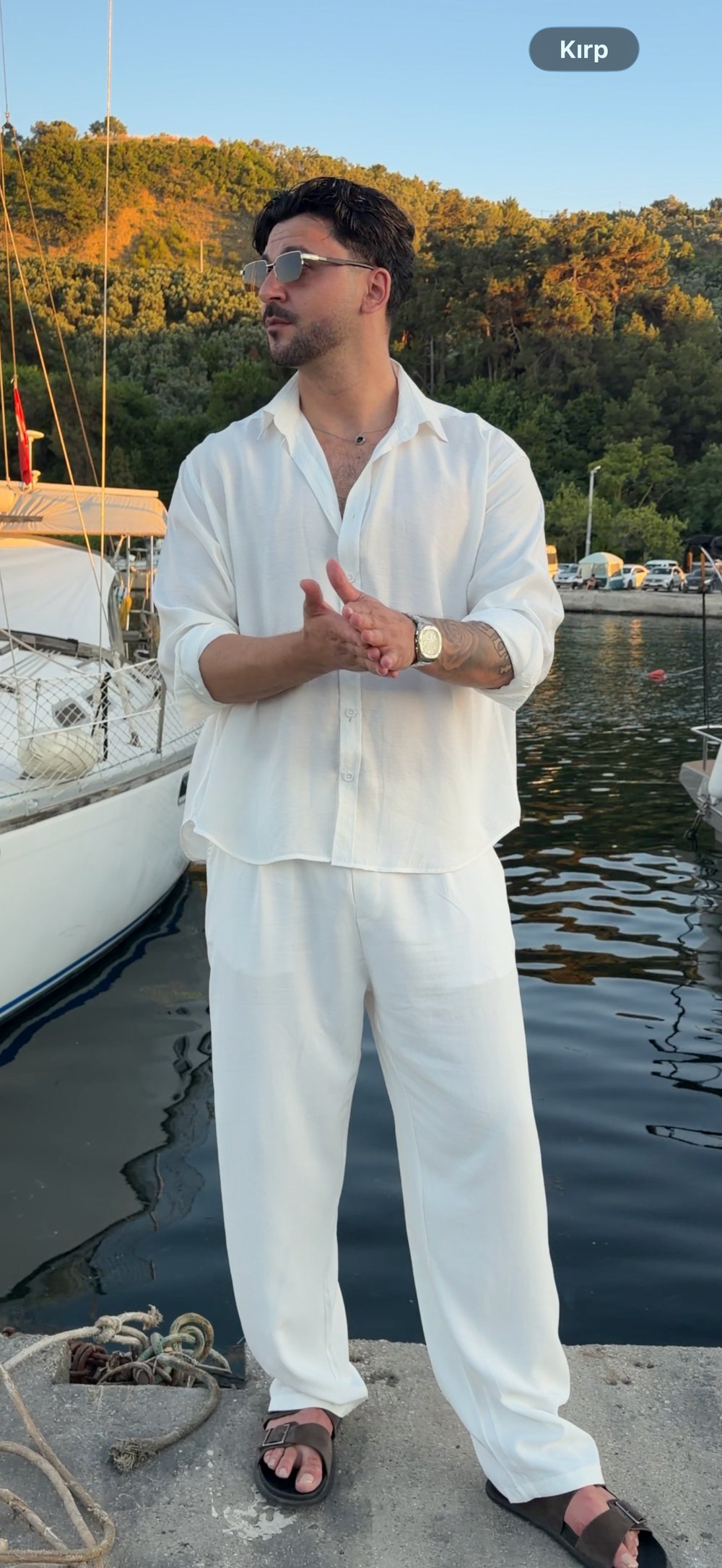 Premium beyaz oversize gömlek