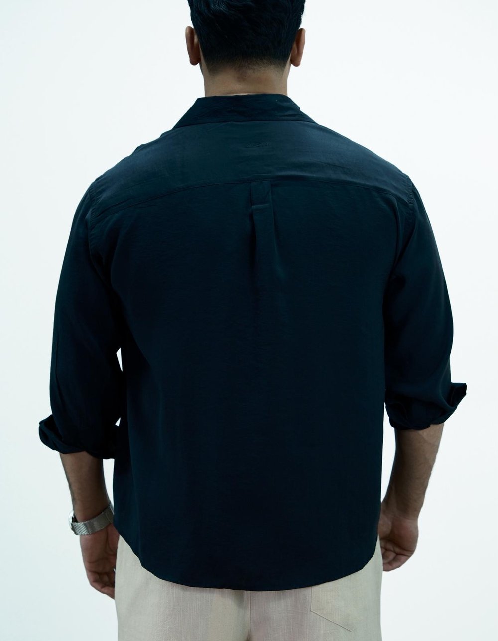 Siyah Lk Oversize Modal Gömlek