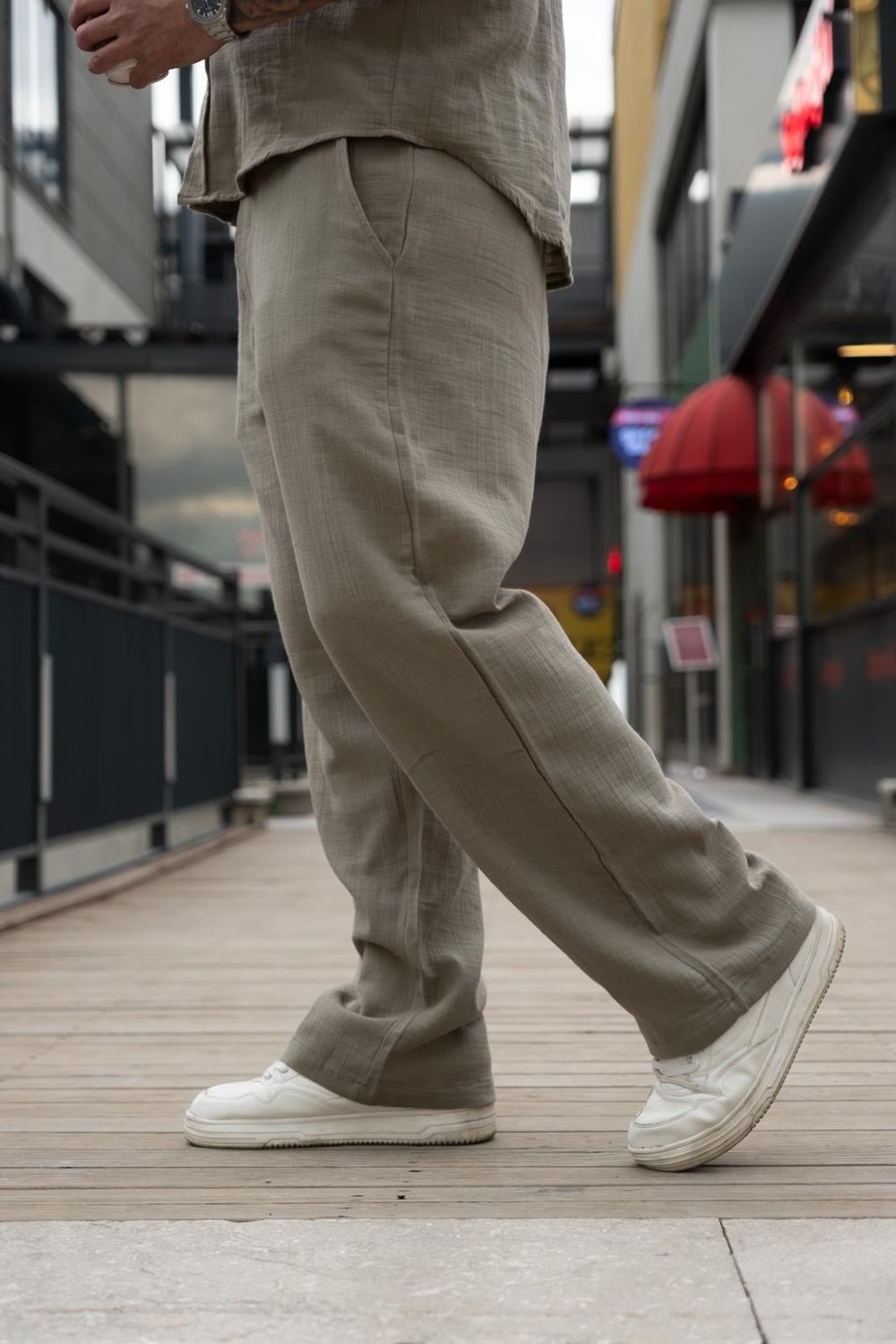 Yeşil Gömlek ve Pantolon Oversize Takım