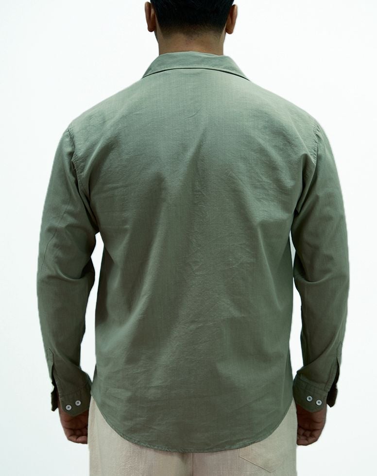 Yeşil Modal Oversize Gömlek