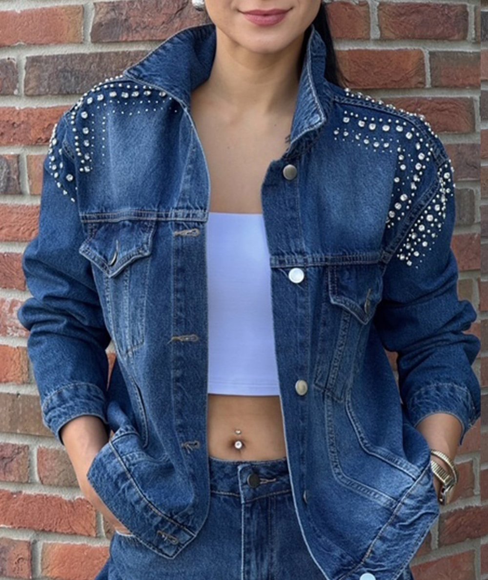 Taş Detaylı Tasarım Ceket