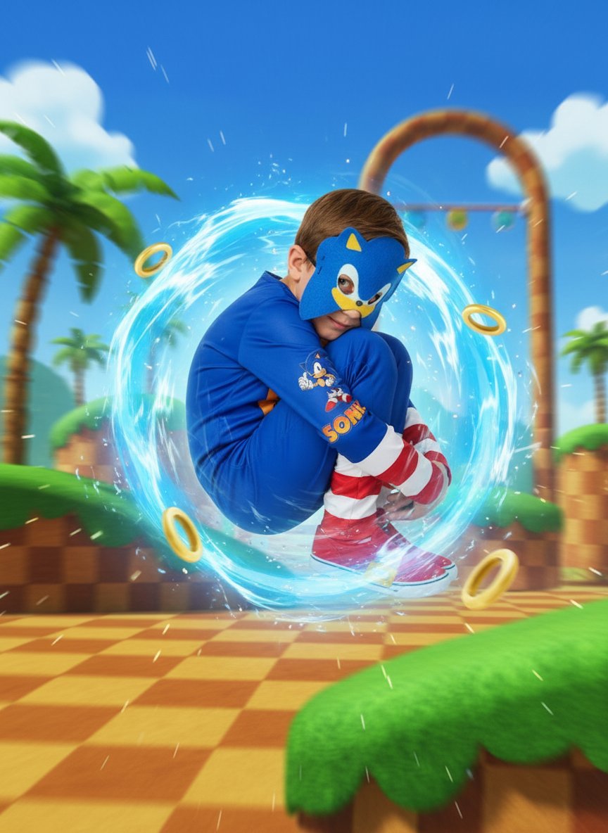 Sonic Kostüm Kirpi Sonıc Kostumu
