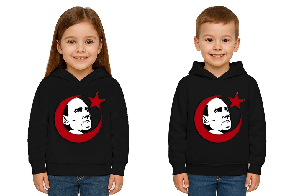 Unisex Ay Yıldızlı 19 Mayıs 29 Ekim 23 Nisan 10 Kasım Atatürk Çocuk Kapüşonlu Sweatshirt