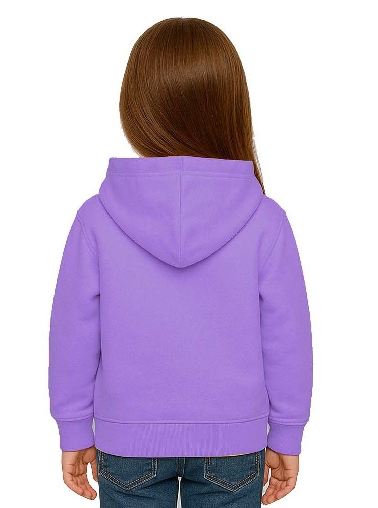 Unisex Baskılı Çocuk Swaetshirt Kapüşonlu 3 İplik Şardonlu Labubu