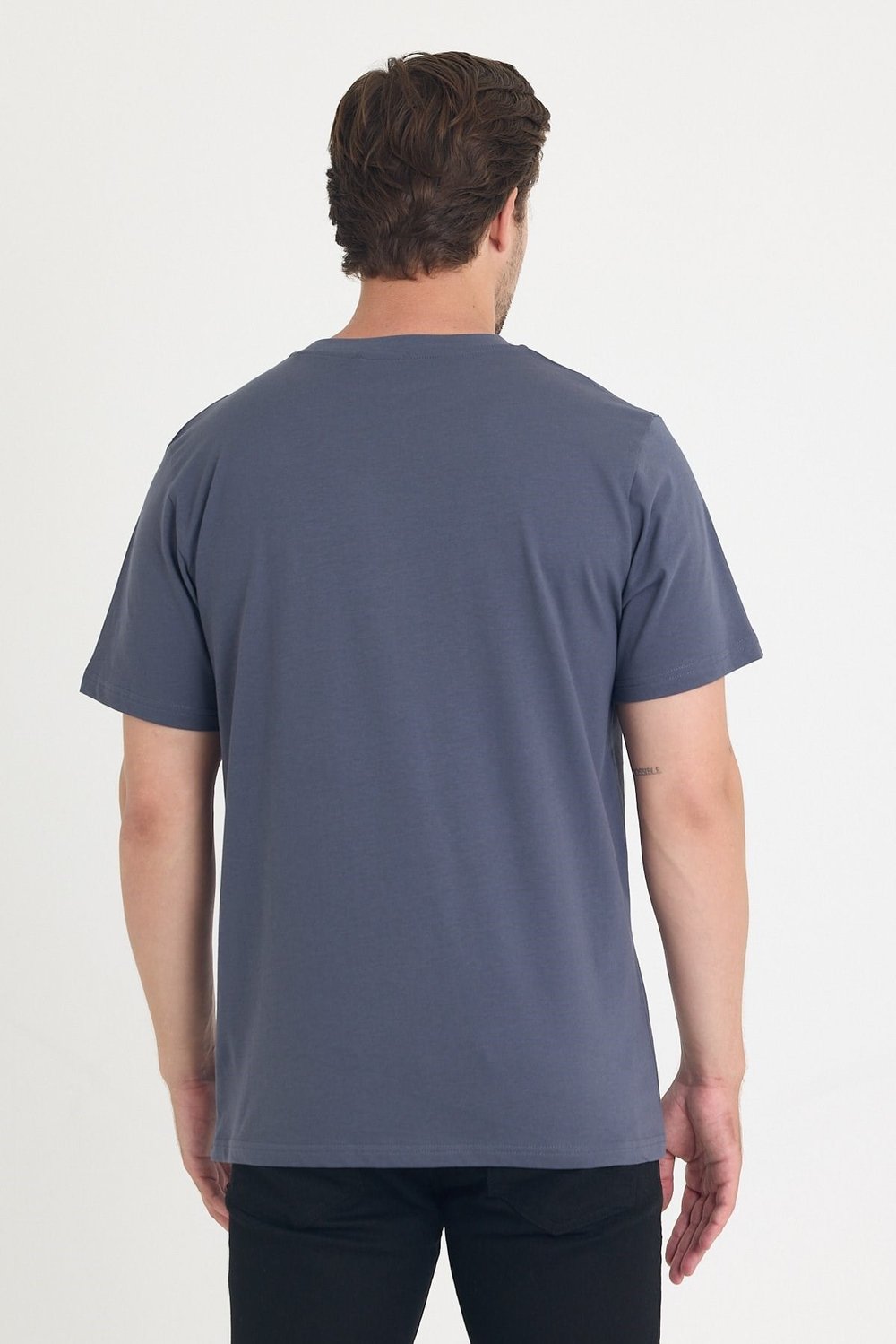 Unısex Baskısız Regular T-shirt Pamuklu Penye Kumaş