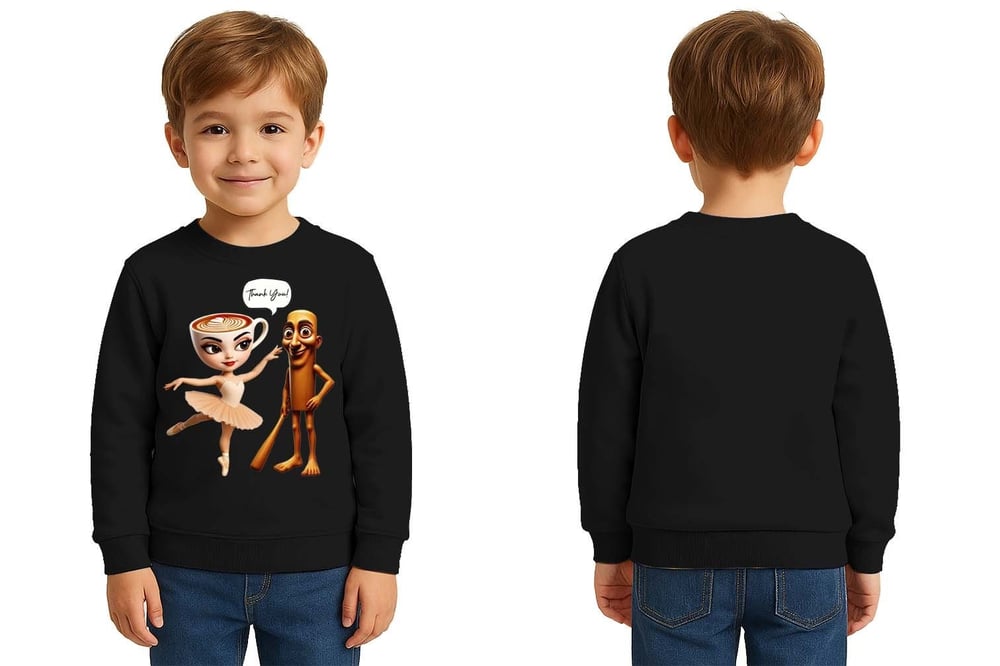 Unisex Braınrot Baskılı Çocuk Swaetshirt 3 İplik Şardonlu