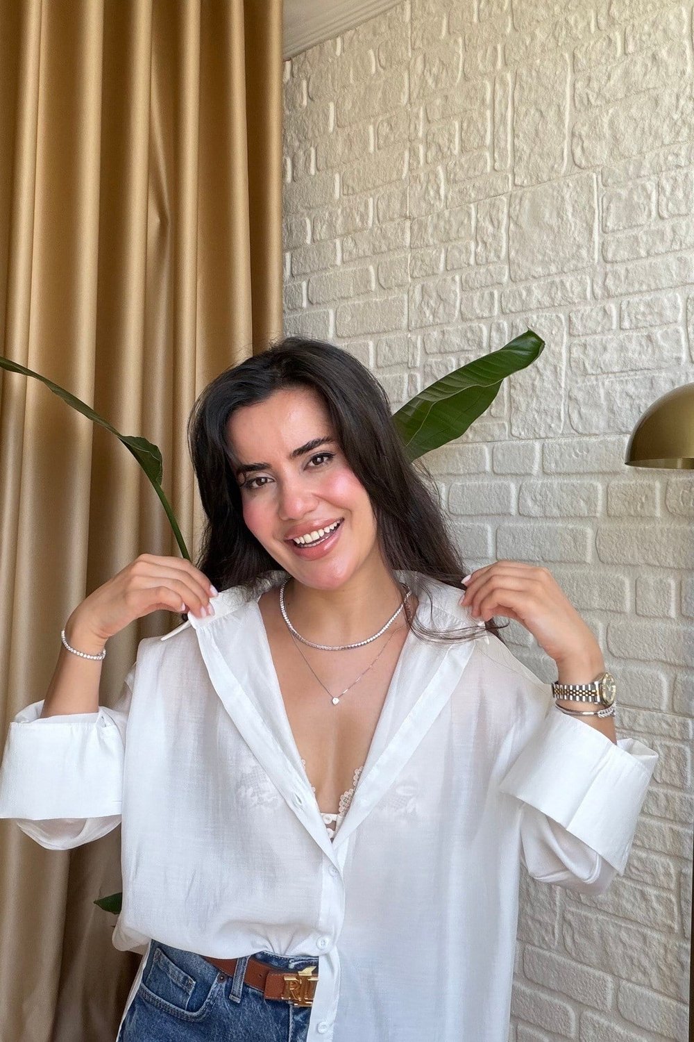 Basic Oversize Gömlek - Beyaz