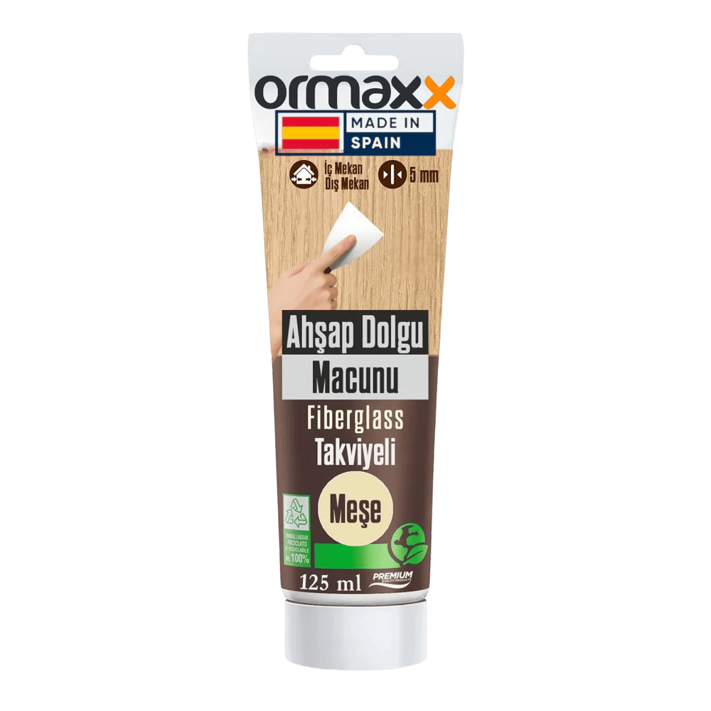 Aguaplast - Meşe Fiberglass Katkılı Ahşap Dolgu Tamir Macunu 125 ml