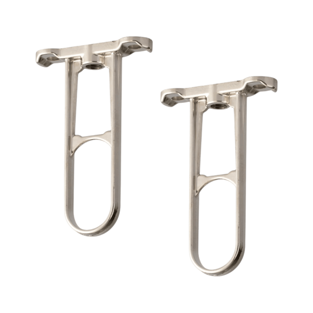 Boru Tutucu Oval Uzun Askı Flanşı M6 15*30 mm Kapalı Nikel