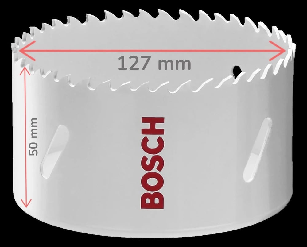 Bosch Ø:127 mm HSS-Bimetal Ahşap ve Metal Delme Panç 2608580513