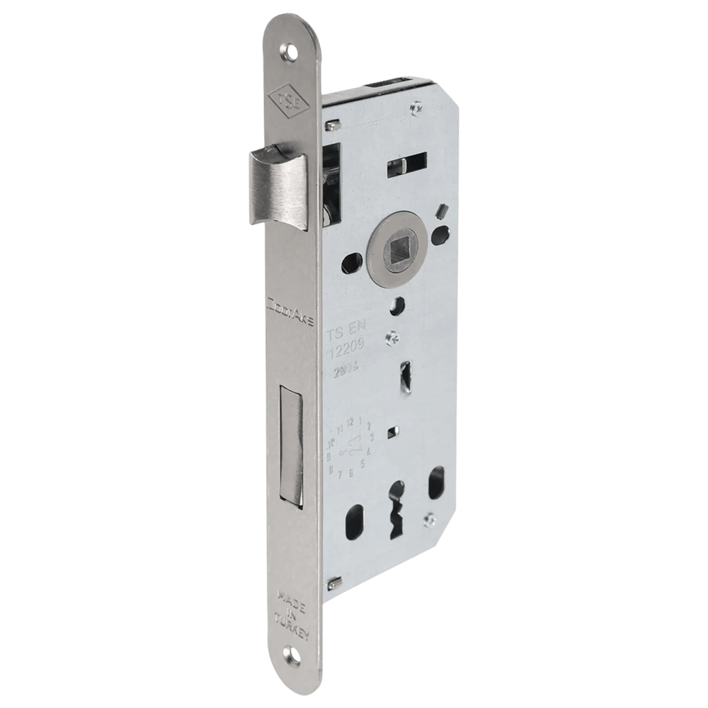 Dooraks 111E Oda Kilidi 40 mm Nikel Ayna:Oval 23 mm