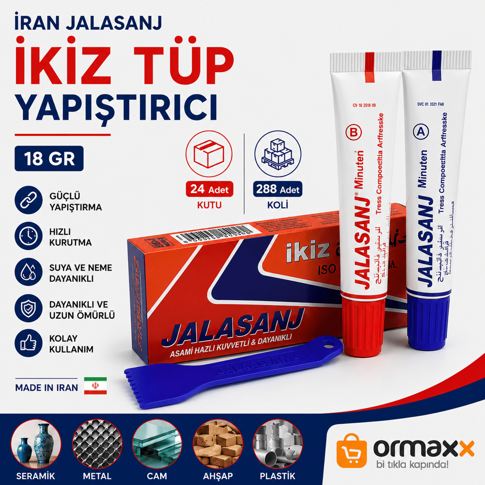 İran Jalasanj İkiz Tüp Yapıştırıcı 18 Gr
