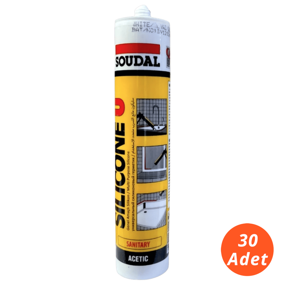 Soudal Üniversal Silikon Kahve 280 gr - 30lu Koli