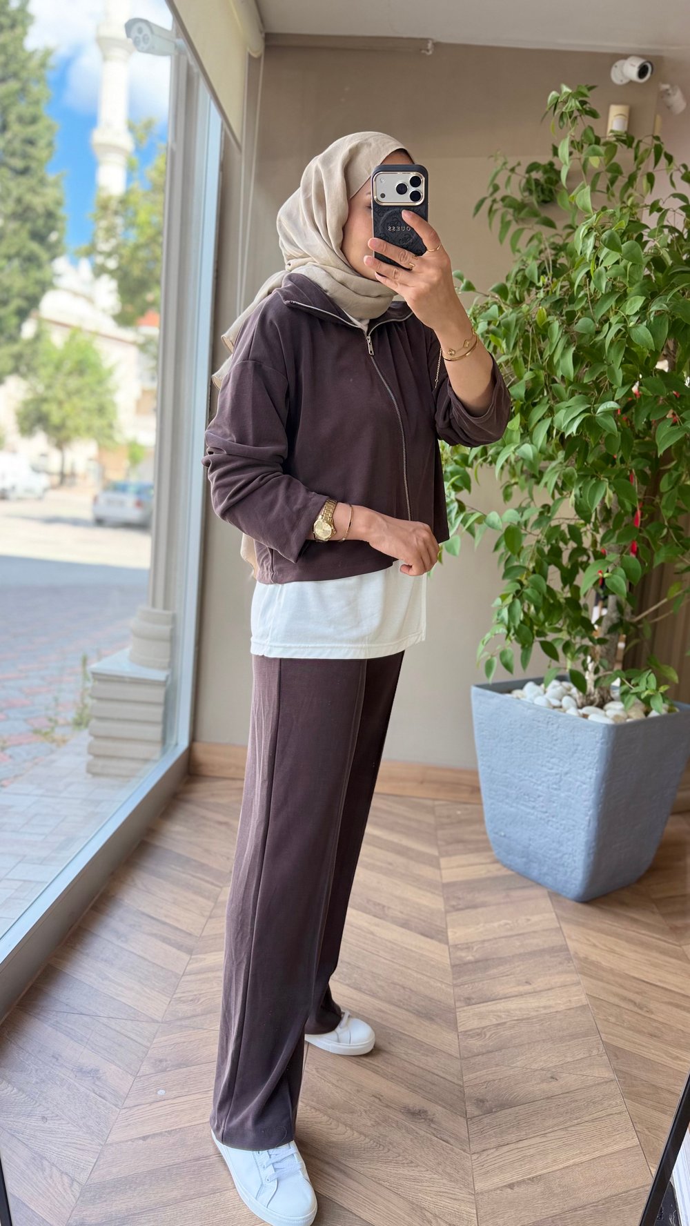 LAVENZA Üçlü Takım | Kahverengi