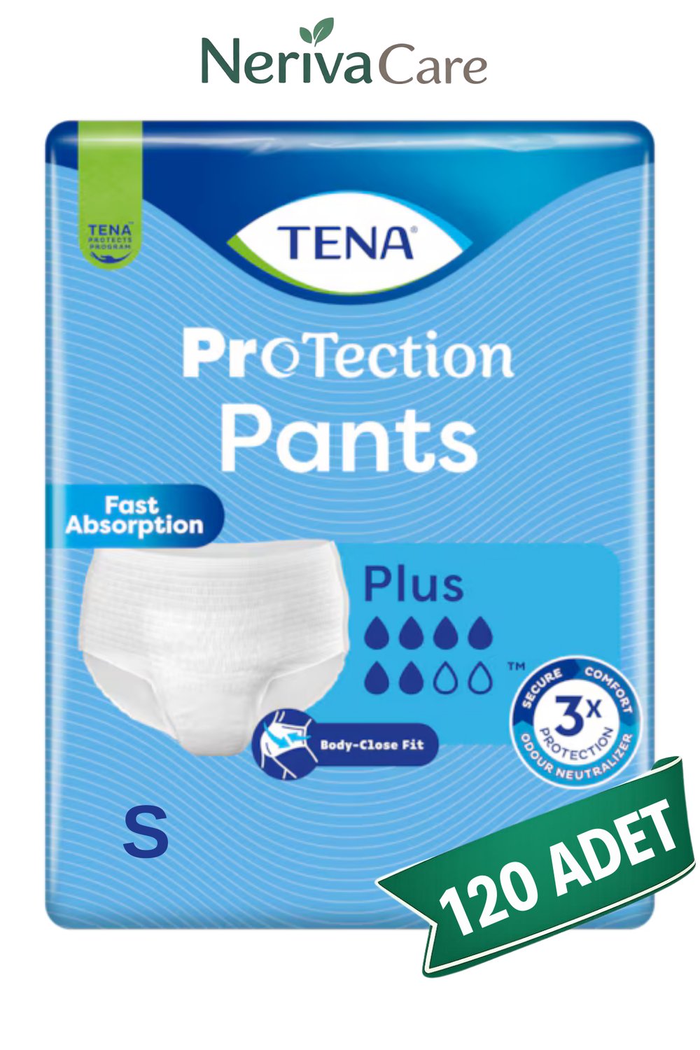 TENA ProTection Pants Plus Emici Külot Hasta Bezi S Beden 120 Adet | Uzun Dönem TasarrufKülot Hasta Bezleri (Emici Külot)nerivacareTENA ProTection Pants Plus Emici Külot Hasta Bezi S Beden 120 Adet | Small Boy Orta Emicilik