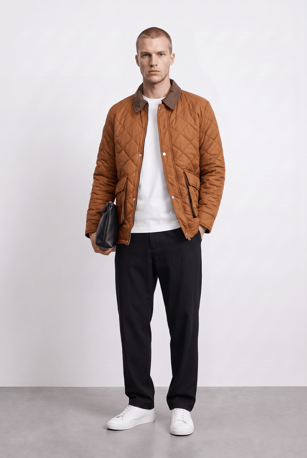 Baklava Kapitone Barbour Model Taba Ceket